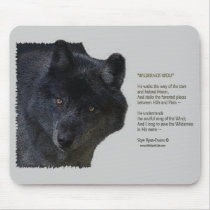 WILDERNESS WOLF & Poem Mouse Pad