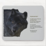 WILDERNESS WOLF & Poem Mouse Pad mousepads