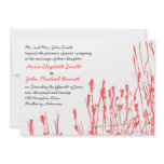 Wildflower - Persimmon Wedding Invitation