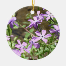 Wildflower- Purple Flowers Christmas Tree Ornaments