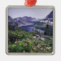 Wildflowers and Hidden Lake, Shrubby Christmas Tree Ornaments