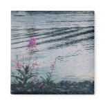 Wildflowers on the Riverbank Fridge Magnet