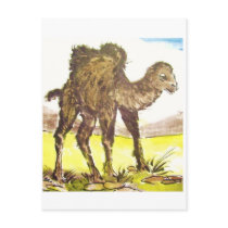 Wildkamel, Wild Camel * Tierkunst * Animal-ARTcard Postkarte