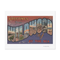 Wildwood-by-the-Sea, New Jersey 2 Postcards