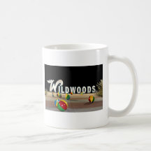 Wildwoods Sign in Wildwood New Jersey Mugs