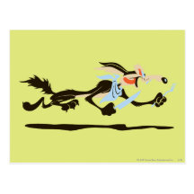 Wile E. Coyote Chasing dinner Postcards