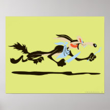 Wile E. Coyote Chasing dinner Poster