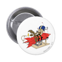 Wile E. Coyote Launching Red Rocket Buttons