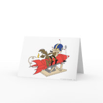 Wile E. Coyote Launching Red Rocket Card