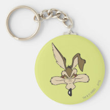 Wile E. Coyote Pleased Head Shot Keychains
