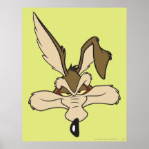 Wile E. Coyote Pleased Head Shot Print