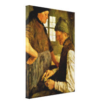 Wilhelm Maria Hubertus Leibl - the nest egg Canvas Prints