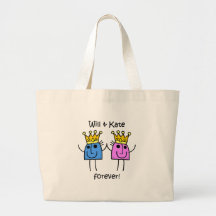 Will and Kate Tote Bags
