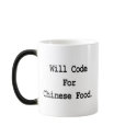 will code for chinese food mugs