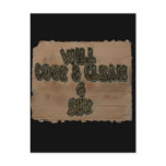 Will Cook & Clean 4 Sex postcards