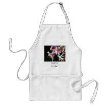 Will Cook for Hugs! aprons gifts Pink Lily Flowers