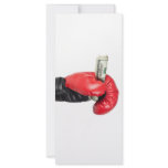 Will fight for money full color rack card