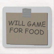 Will Game For Food Mouse Mat