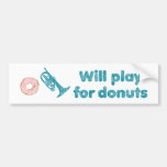 Will Play Mellophone for Doughnuts Bumper Stickers