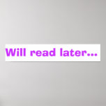 Will read for junkfood. posters