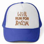 WILL RUN FOR BACON Running Tees & Gear Mesh Hat