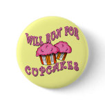 WILL RUN FOR CUPCAKES Running Tees & Gear buttons