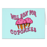 WILL RUN FOR CUPCAKES Running Tees & Gear Cards
