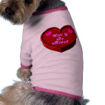 Will U Be Mine Valentine Dog Tee Shirt