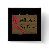 Will Walk For Cure Button