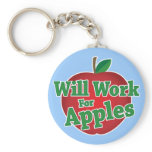 Will Work for Apples keychains