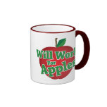 Will Work for Apples Mug