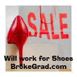 Will Work for Shoes t-shirts