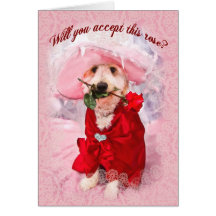 Will you accept this rose?  Kati's Collection Greeting Card