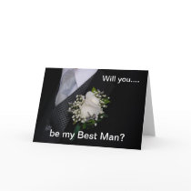 Will You Be My Best Man Greeting Card