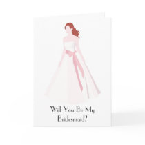 Will you be my bridesmaid? greeting card