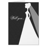 Will you be my bridesmaid card (charcoal)