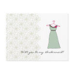 Will you be my Bridesmaid? Customisable postcards