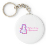 Will You Be My Bridesmaid (Dress) keychains