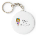 Will You Be My Bridesmaid (Girl) keychains