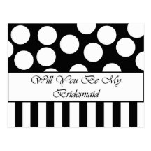 Will You Be My Bridesmaid Postcard