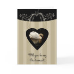 Will you be my Bridesmaid Stylish and Classy card