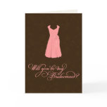 Will you be my Bridesmaid? YOUR Colour & Chocolate cards
