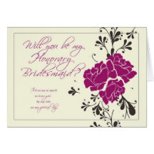 Will you be my Honorary Bridesmaid? Card