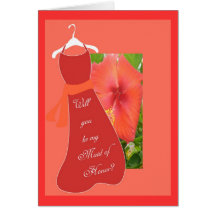 Will you be my Maid of Honour? Card