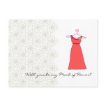 Will you be my Maid of Honour? Customisable postcards