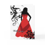 will you be my maid of honour? : elegant silhouett cards