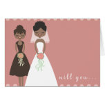 Will You Be My Maid of Honour Greeting Card 2