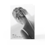 Will you be my maid of honour? wedding card