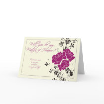 will you be my Matron of Honour? Card
