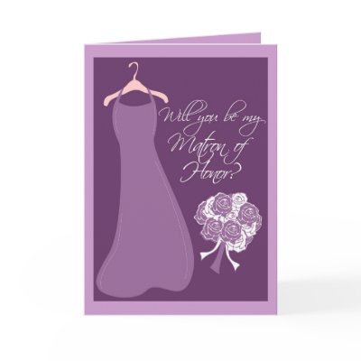 Will you be my Matron of Honour? Greeting Cards by OccasionsByMadeleine